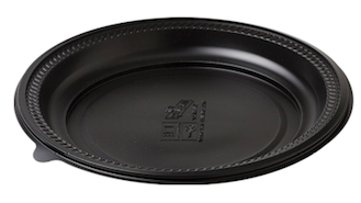 Microwave Safe Round Platter - Black Base